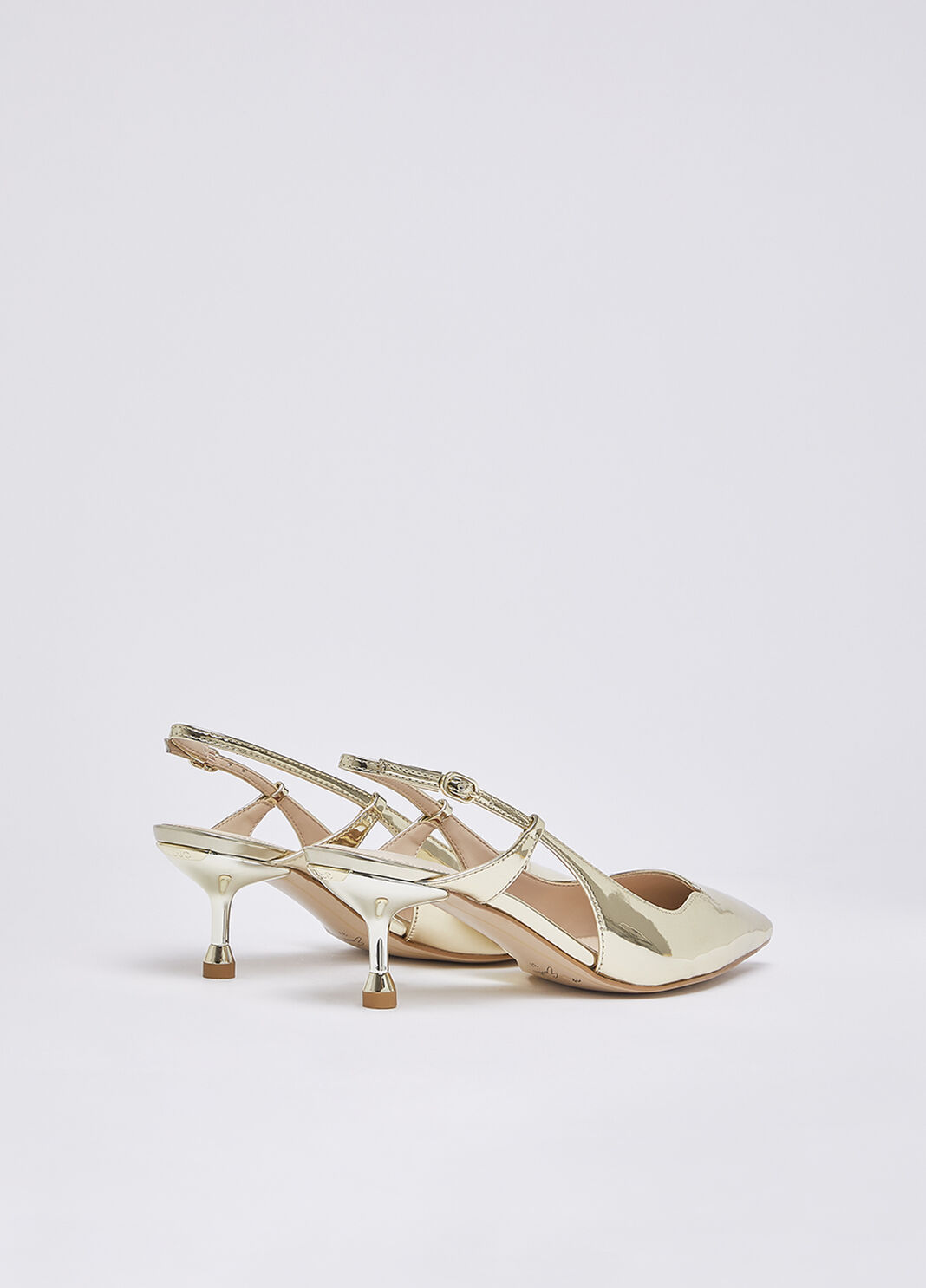  Slingspumps aus Spiegel-Laminat Hellgold Liu Jo - large image number 3
