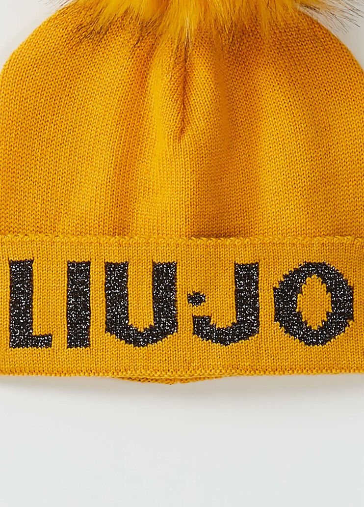 Beanie with pompon Yellow Liu Jo - large image number 2