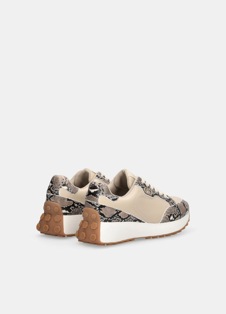 Sneaker mit Python-Print Kordel Liu Jo - large image number 3 Sneaker mit Python-Print Kordel Liu Jo - large image number 3