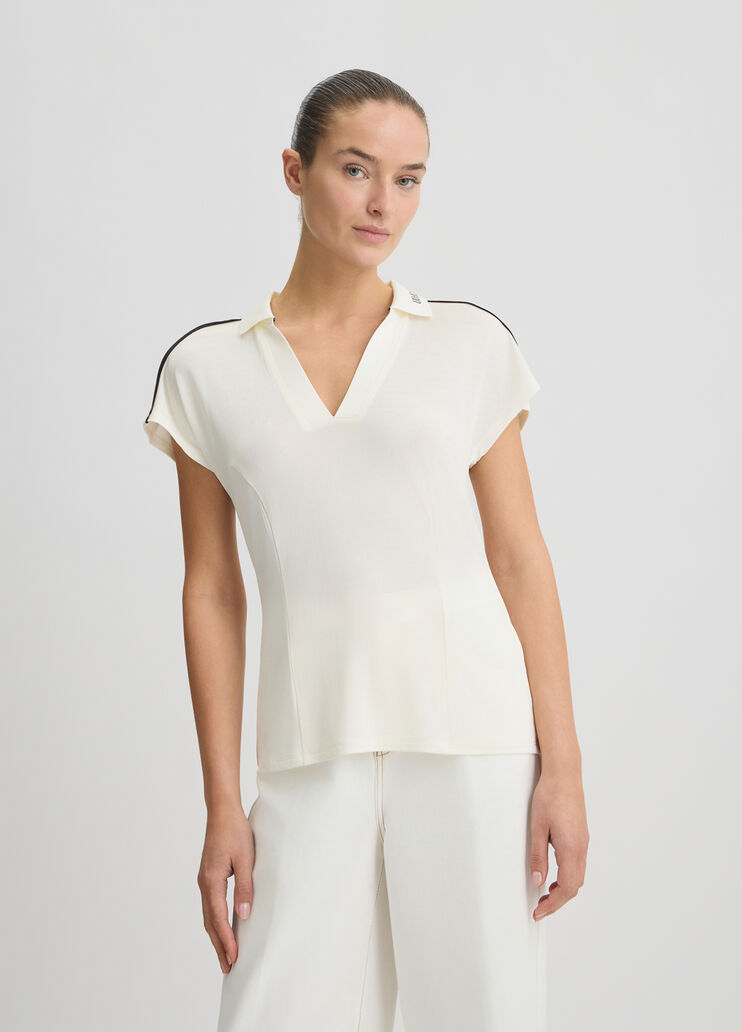 Piquet t-shirt white Liu Jo - large image number 0 Piquet t-shirt white Liu Jo - large image number 0