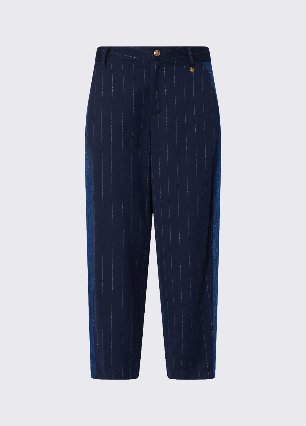 Pinstriped balloon pants blue pinstripe Liu Jo - large image number 6