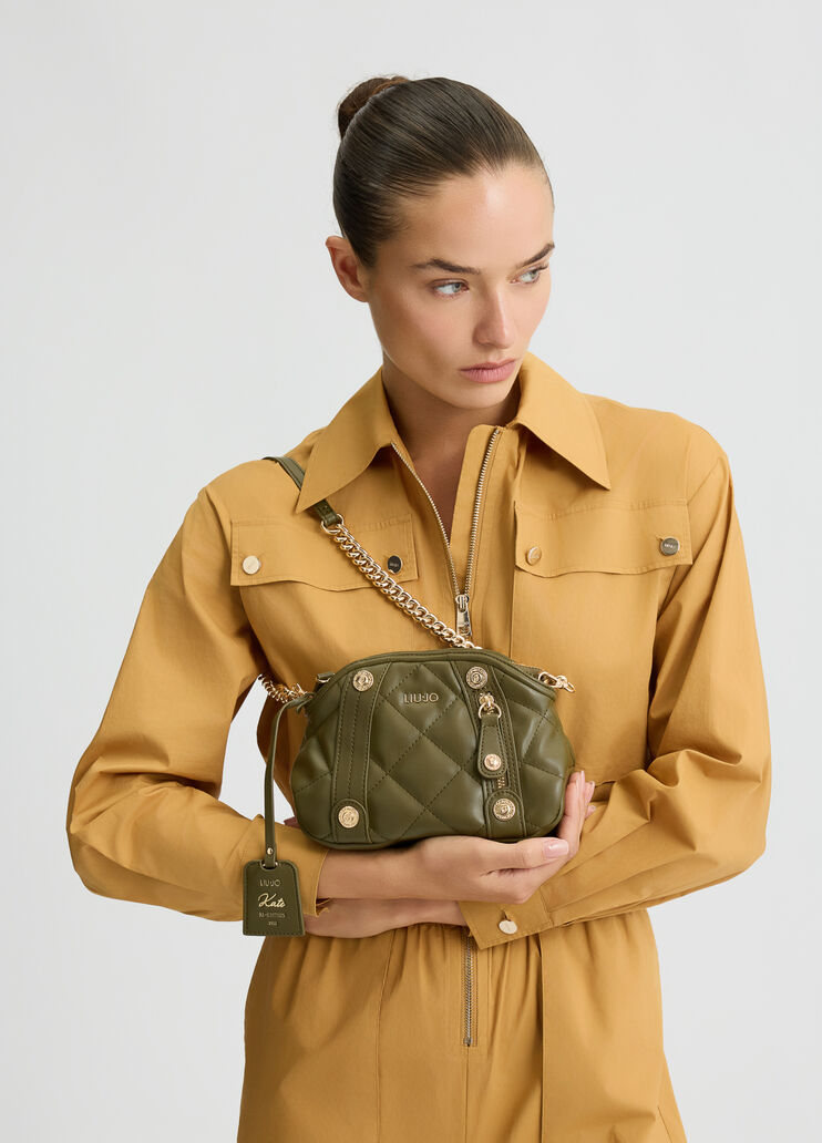 Pochette matelass&eacute;e vert militaire Liu Jo - medium