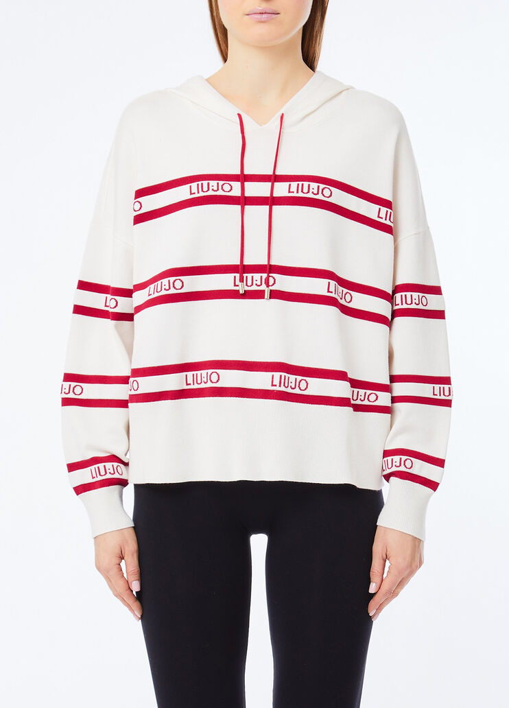 Sudadera de punto blanco Liu Jo - medium