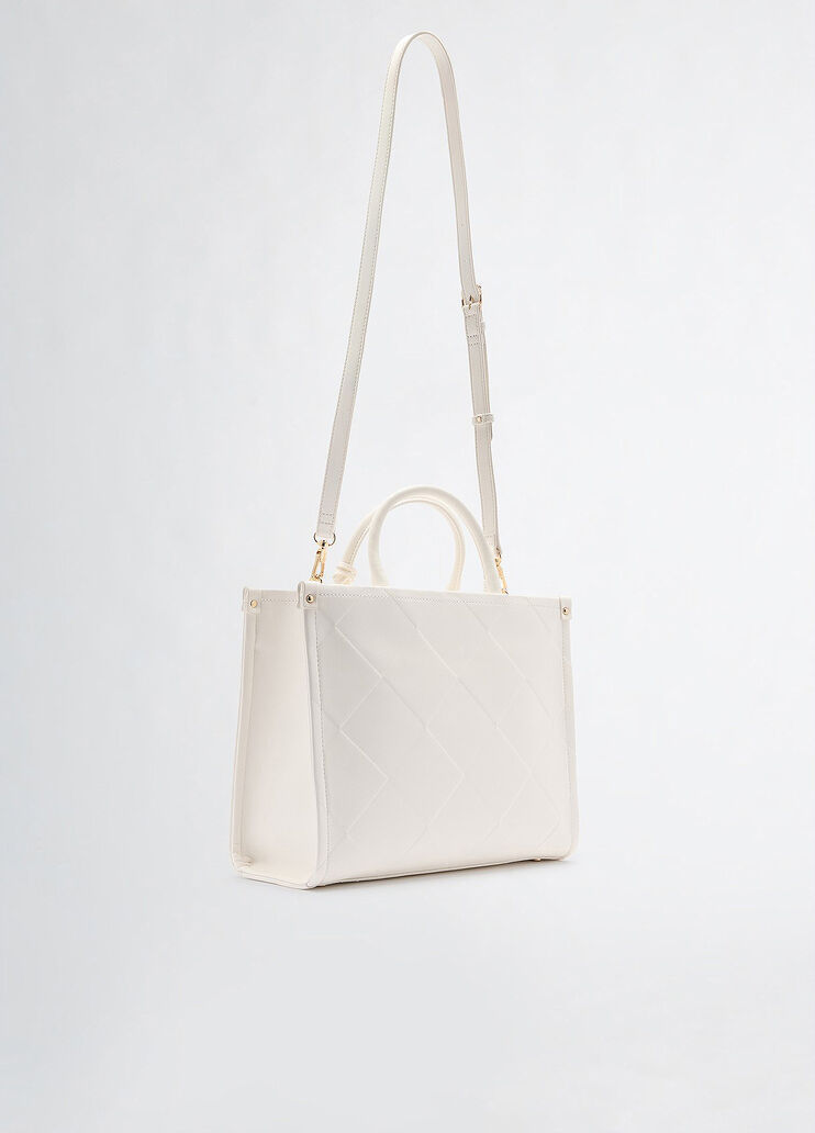 Tote bag with charm white Liu Jo - large image number 3 Tote bag with charm white Liu Jo - large image number 3