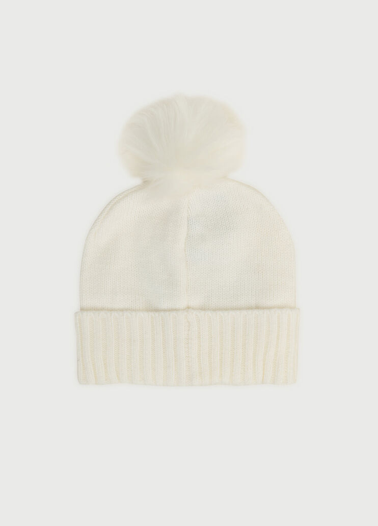 Beret with pompom White Liu Jo - large image number 2 Beret with pompom White Liu Jo - large image number 2