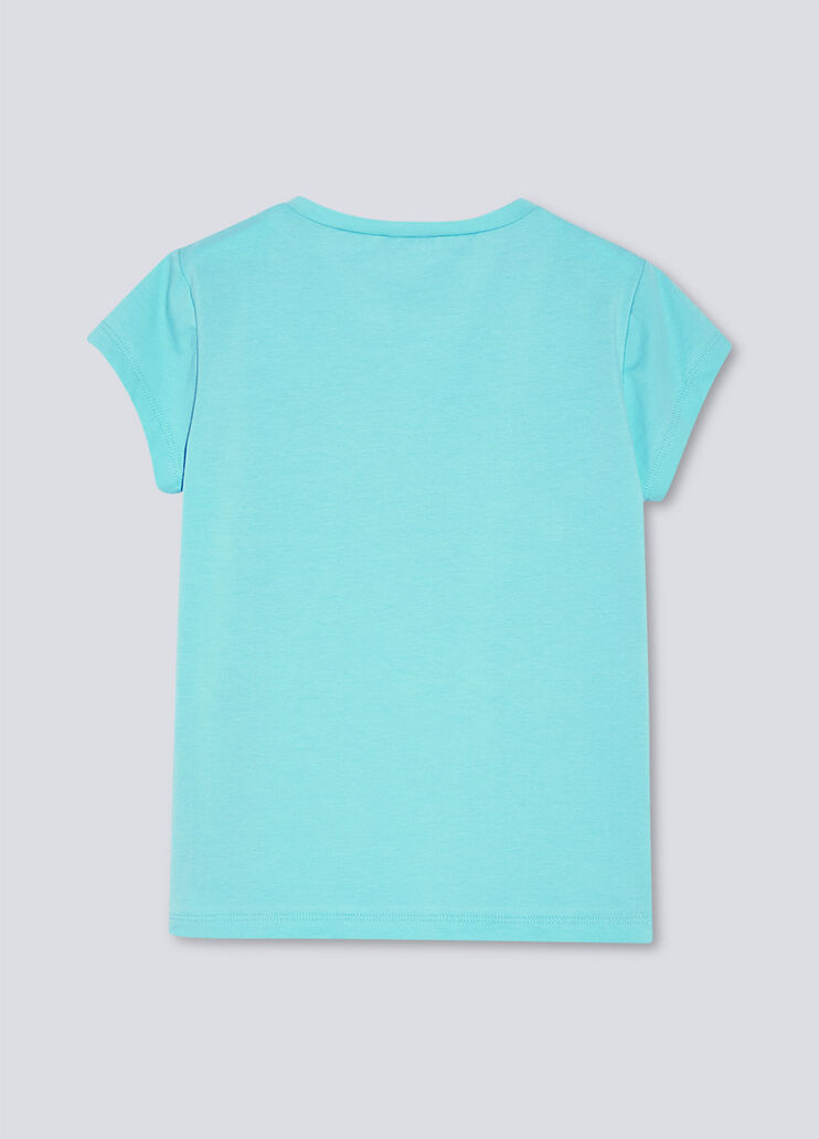 T-shirt with logo azure blue/gradient Liu Jo - large image number 1