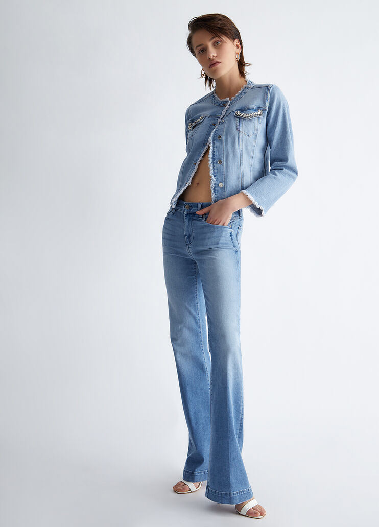 Authentic Denim flared jeans light denim Liu Jo - look Authentic Denim flared jeans light denim Liu Jo - look