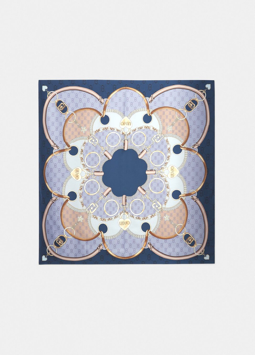 Foulard avec imprim&eacute; bleu fonc&eacute; Liu Jo - large image number 2