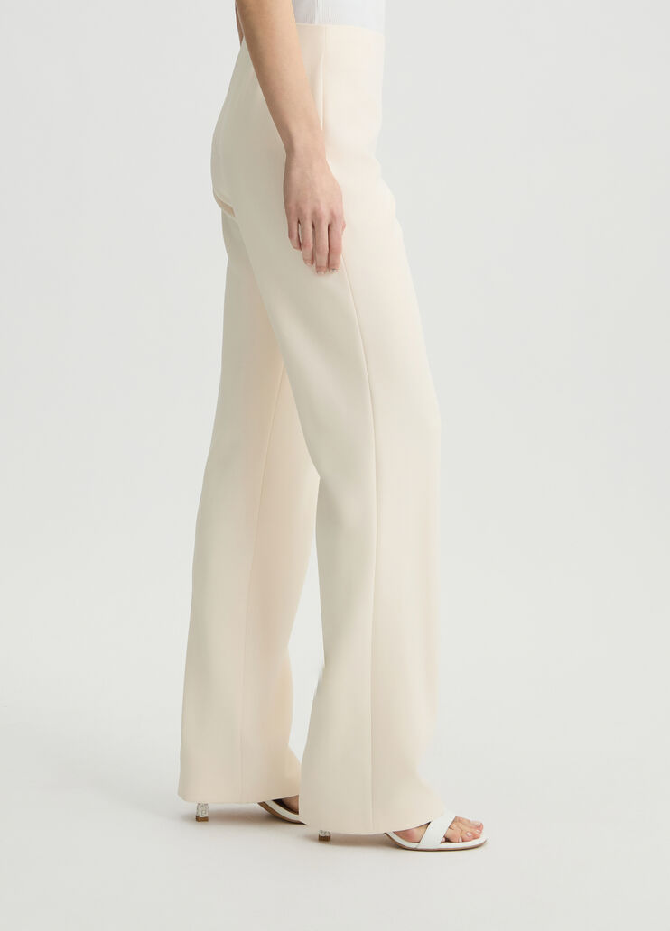 Long champagne-coloured crepe trousers champagne Liu Jo - large image number 3 Long champagne-coloured crepe trousers champagne Liu Jo - large image number 3