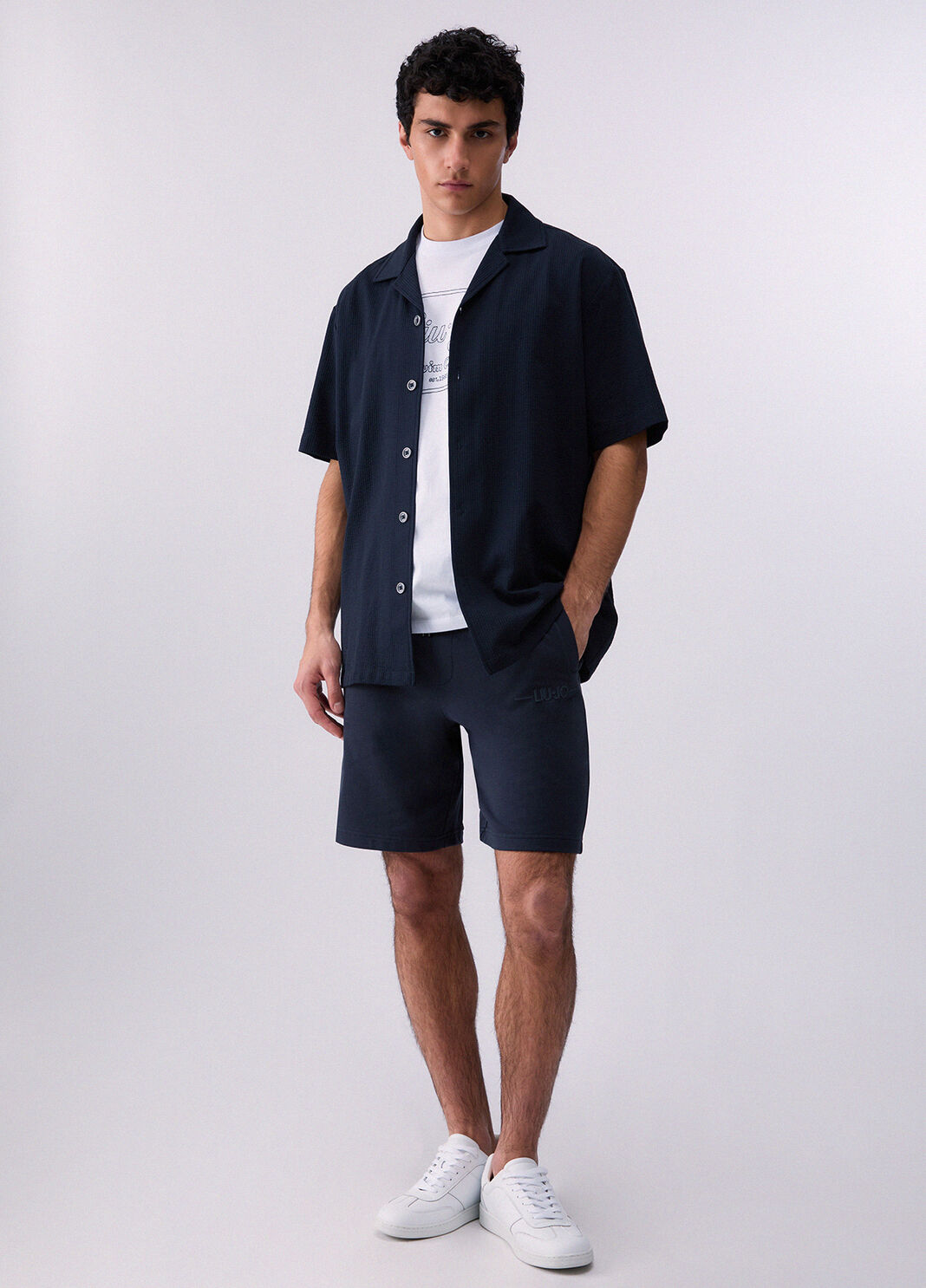 Plush bermudas dark blue Liu Jo - large image number 5