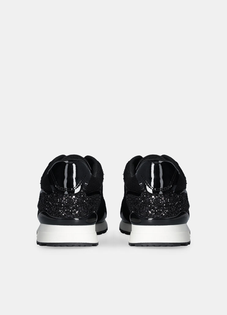 Glitter and mesh sneakers black Liu Jo - large image number 6 Glitter and mesh sneakers black Liu Jo - large image number 6