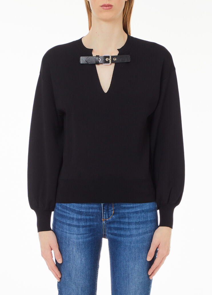 Pullover mit Riemen schwarz Liu Jo - medium Pullover mit Riemen schwarz Liu Jo - medium
