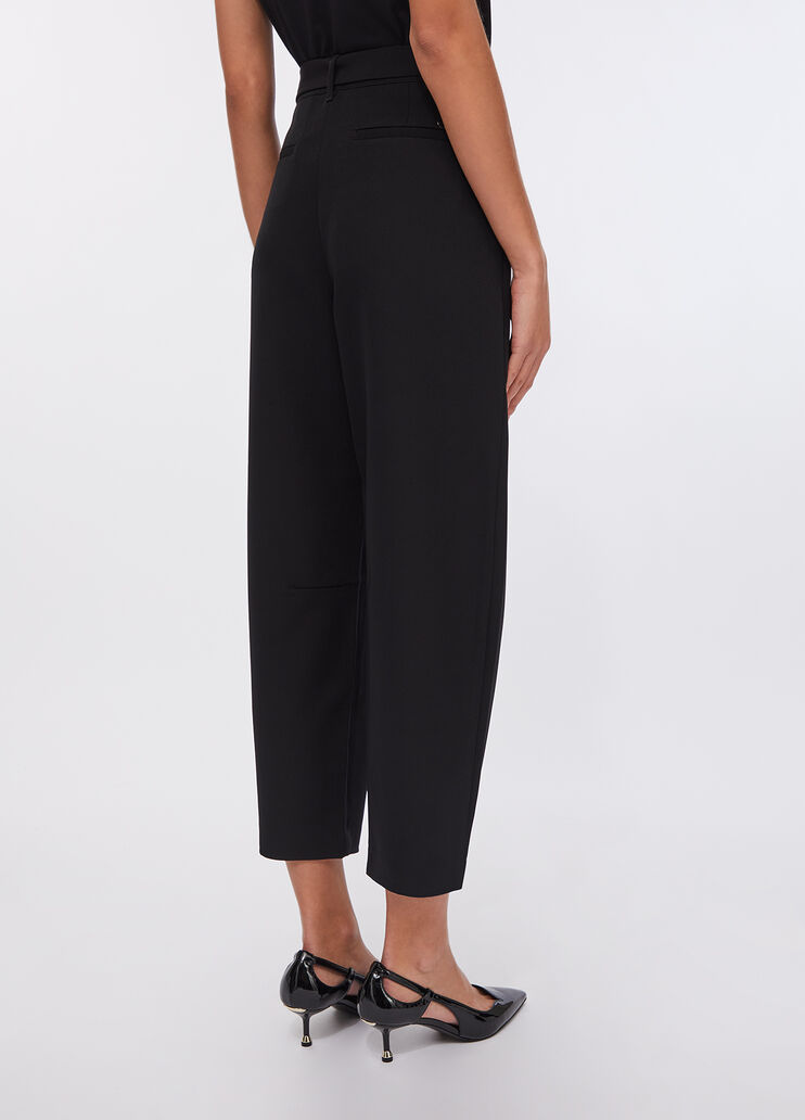 Balloon trousers with darts black Liu Jo - large image number 1 Balloon trousers with darts black Liu Jo - large image number 1