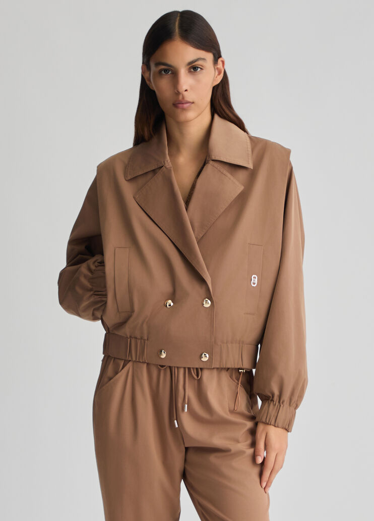 Brown double-breasted jacket biscuit Liu Jo - medium Brown double-breasted jacket biscuit Liu Jo - medium