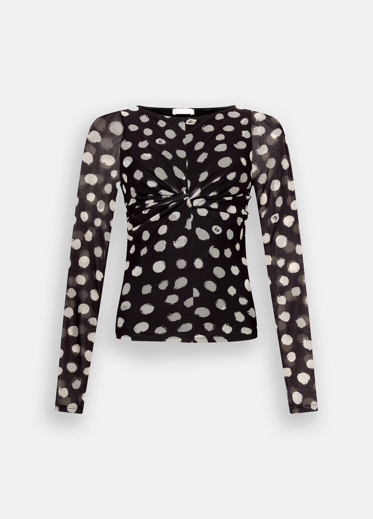 Liu Jo Better T-shirt black polka-dots Liu Jo - large image number 6