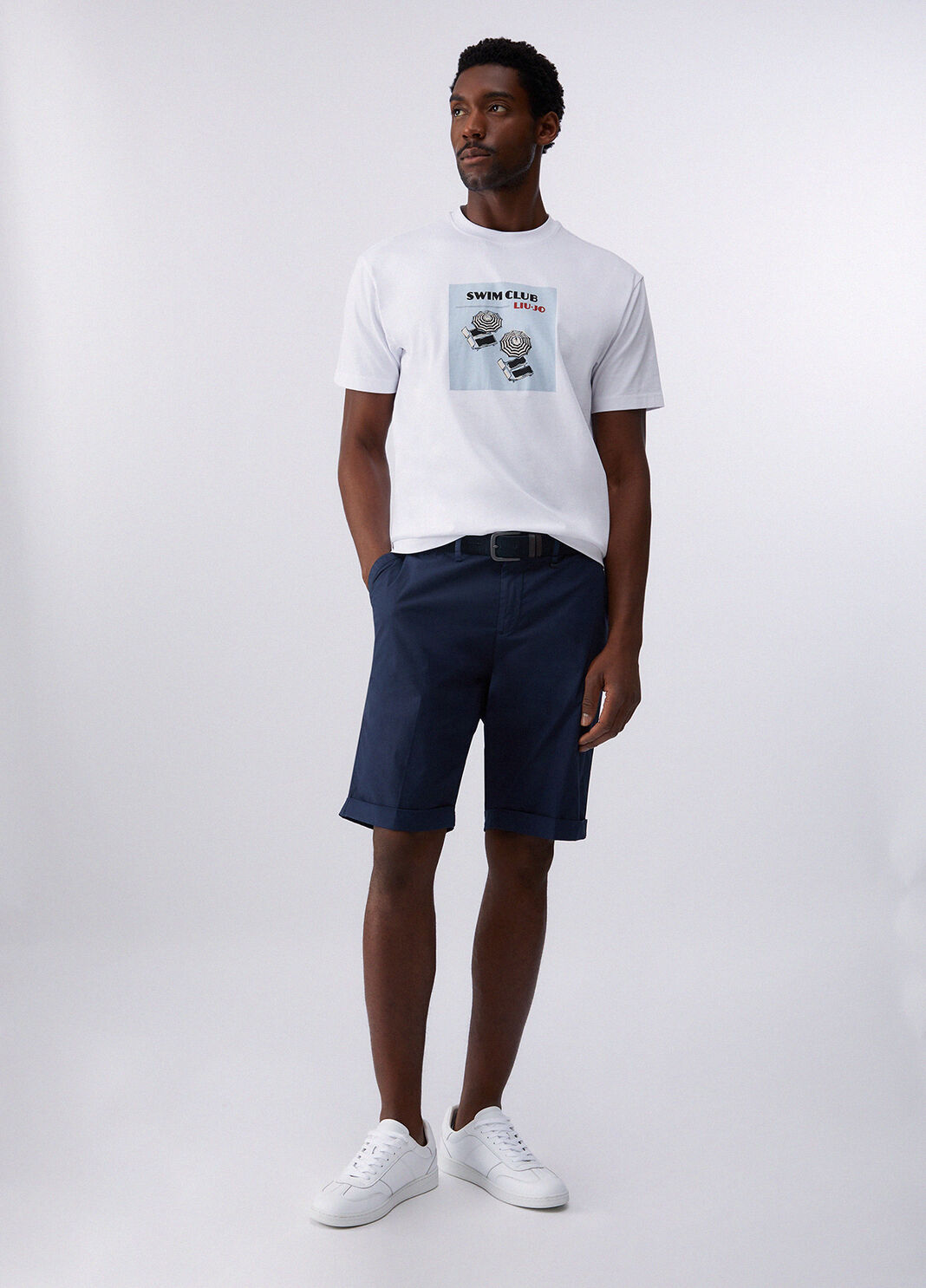 T-shirt with print white/umbrellas Liu Jo - large image number 5
