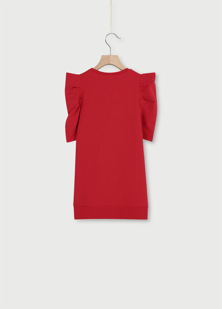 Vestito corto in felpa Rosso Liu Jo - large image number 1 Vestito corto in felpa Rosso Liu Jo - large image number 1