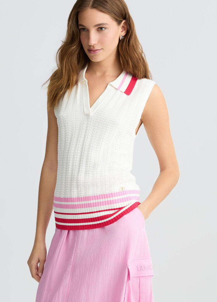 Knit top  white Liu Jo - medium Knit top  white Liu Jo - medium