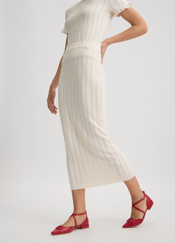 White knit skirt white Liu Jo - large image number 3 White knit skirt white Liu Jo - large image number 3