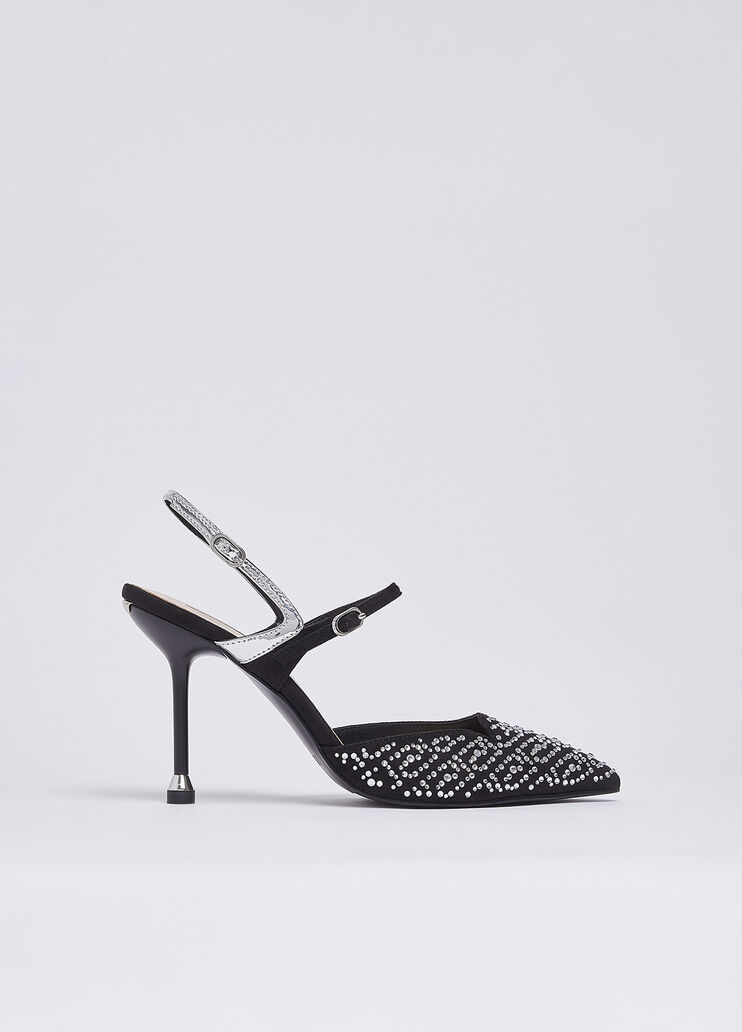 Full rhinestone slingbacks black Liu Jo - medium