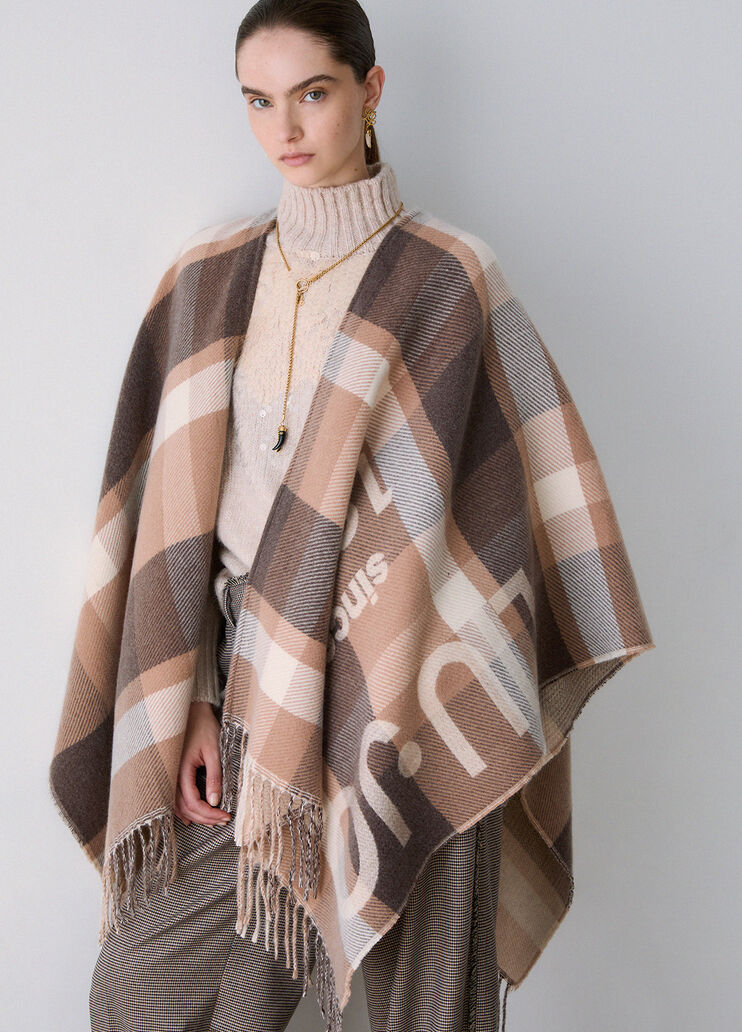 Poncho kariert Jacquard beige Liu Jo - medium