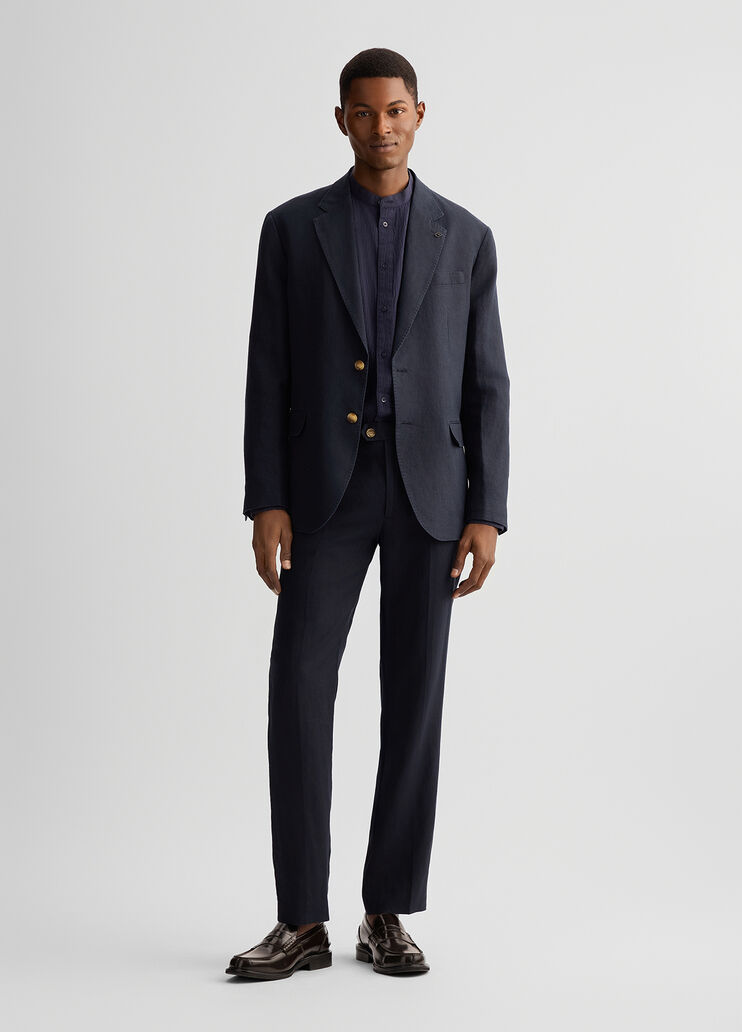 100% linen blue blazer dark blue Liu Jo - medium 100% linen blue blazer dark blue Liu Jo - medium