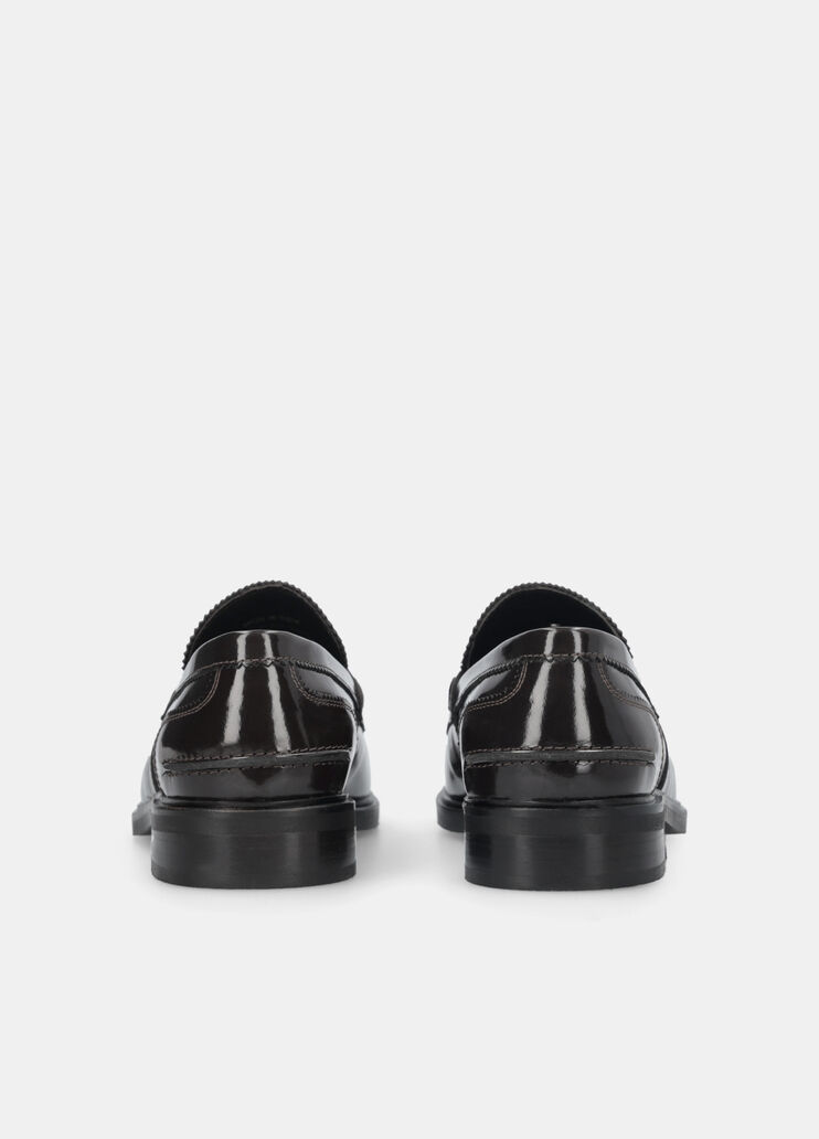 Men’s leather loafers dark brown Liu Jo - large image number 6 Men’s leather loafers dark brown Liu Jo - large image number 6