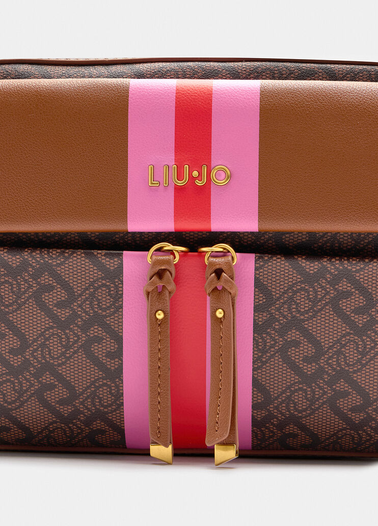 Medium crossbody bag with charm brown Liu Jo - large image number 5