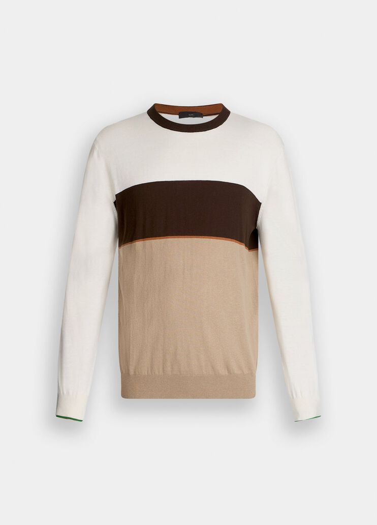 Maglia in cotone e seta marrone Liu Jo - large image number 6