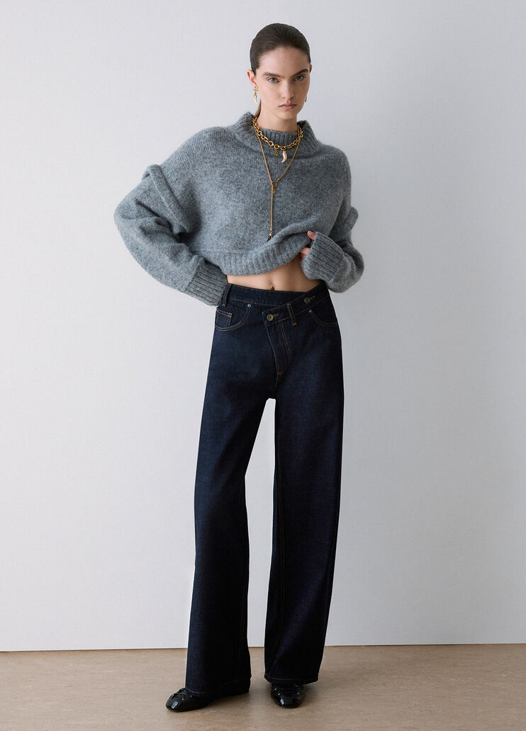 Straight jeans with asymmetric waistband Normal wash Liu Jo - medium