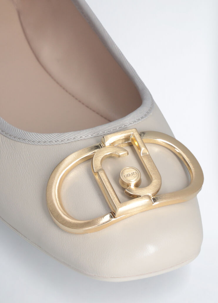 White leather ballet flats white Liu Jo - large image number 5 White leather ballet flats white Liu Jo - large image number 5