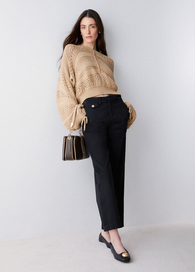 Брюки-чинос с клапанами черный Liu Jo - medium