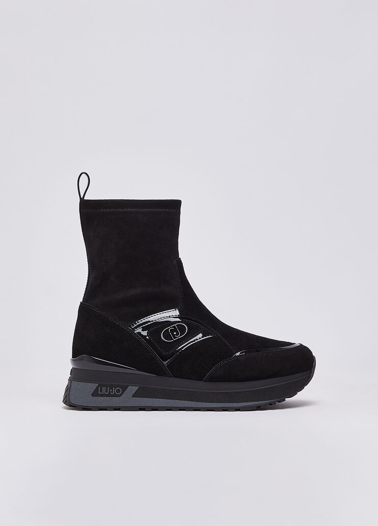 Sneaker boots in suede black Liu Jo - medium