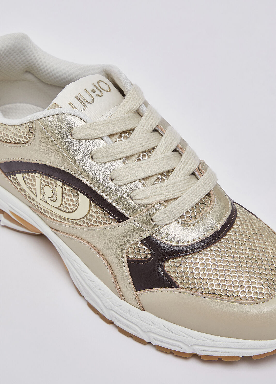 Sneaker aus metallisiertem Mesh Kordel Liu Jo - large image number 6