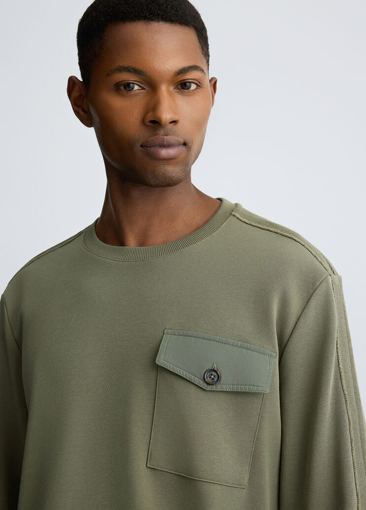 Green sweatshirt with pocket olive green Liu Jo - large image number 2 Green sweatshirt with pocket olive green Liu Jo - large image number 2