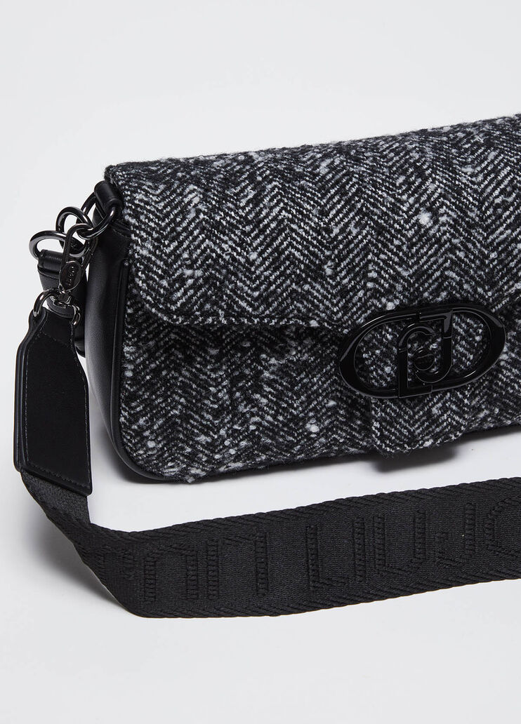 Medium chevron shoulder bag black Liu Jo - medium Medium chevron shoulder bag black Liu Jo - medium