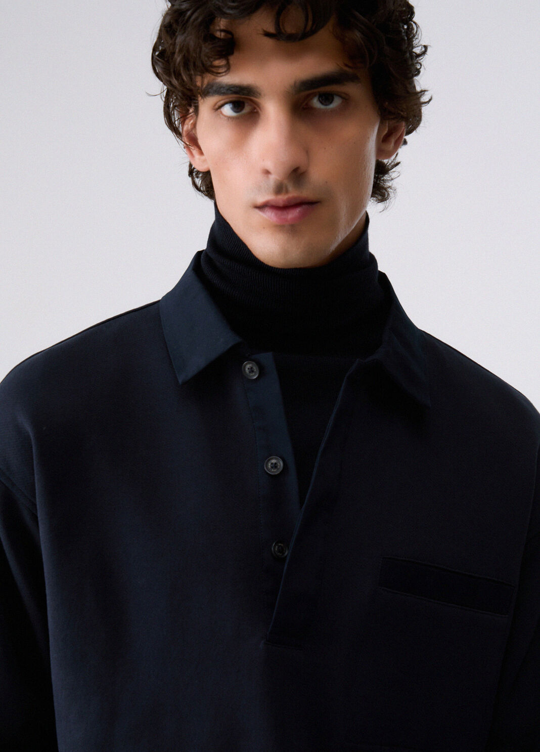 Sweatshirt with Collar dark blue Liu Jo - large image number 4