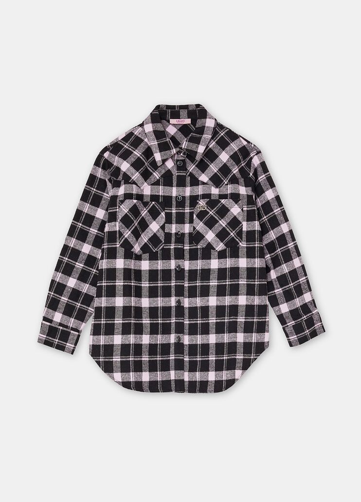 Chequered cotton shirt pink check Liu Jo - large image number 2