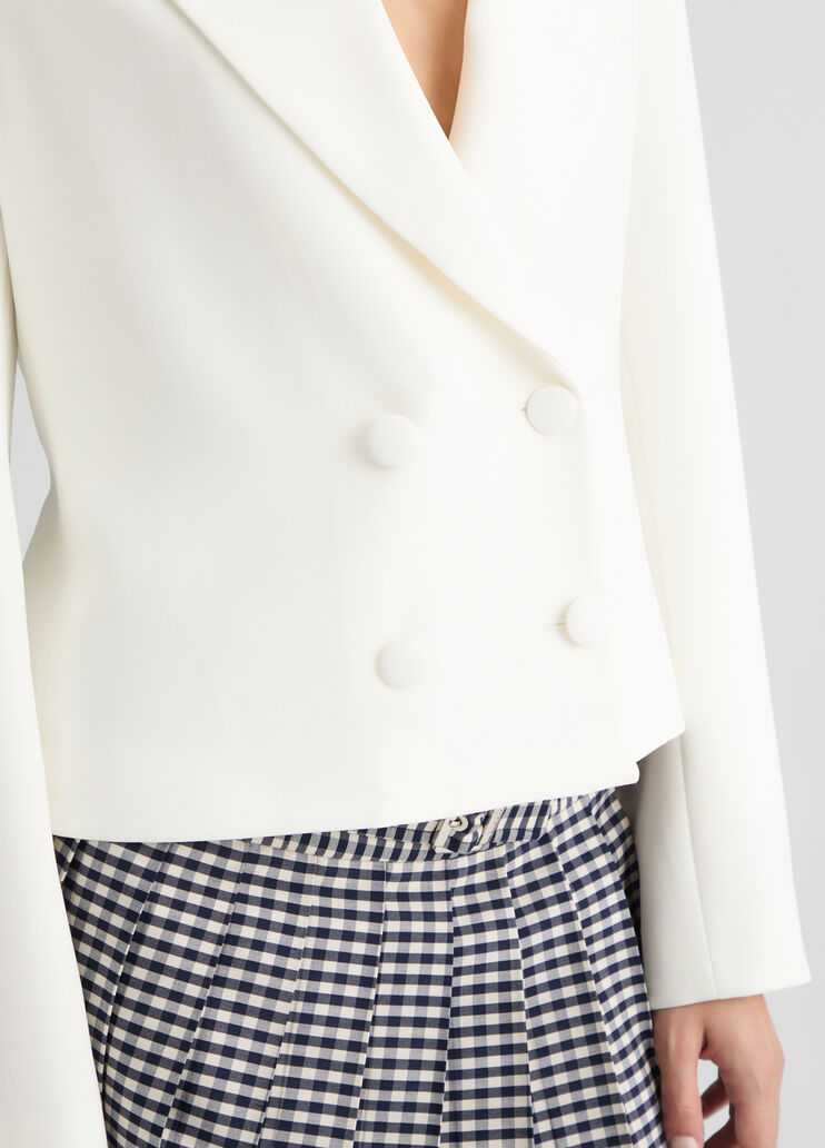 Double-breasted blazer white wool Liu Jo - large image number 3 Double-breasted blazer white wool Liu Jo - large image number 3
