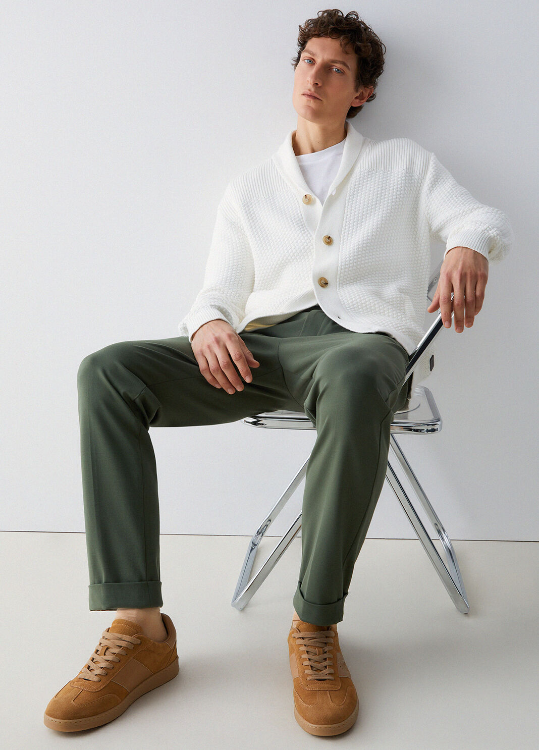 Jersey joggers thyme green Liu Jo - large image number 3