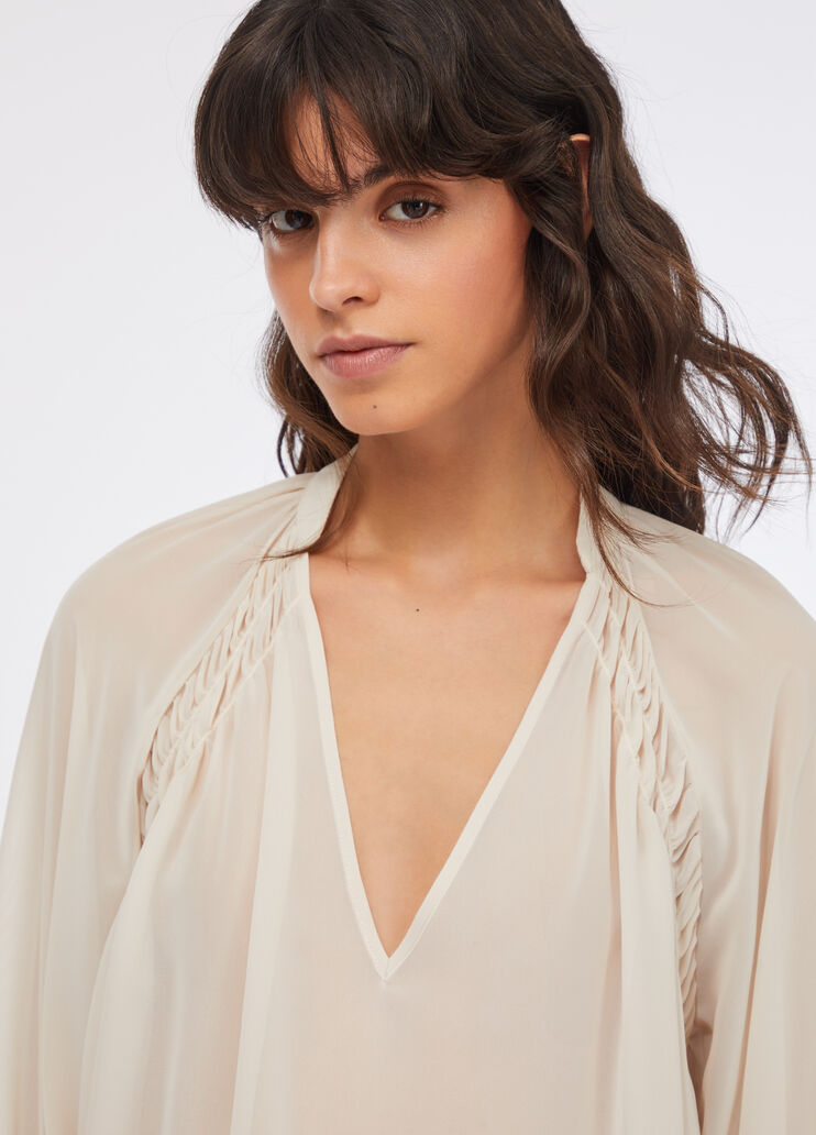 Bluse aus Georgette Elfenbein Liu Jo - large image number 4