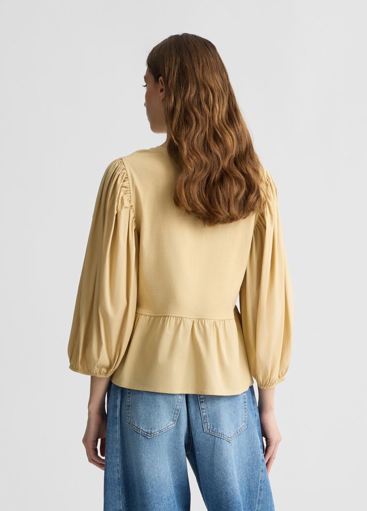 Poplin blouse beige Liu Jo - large image number 1 Poplin blouse beige Liu Jo - large image number 1