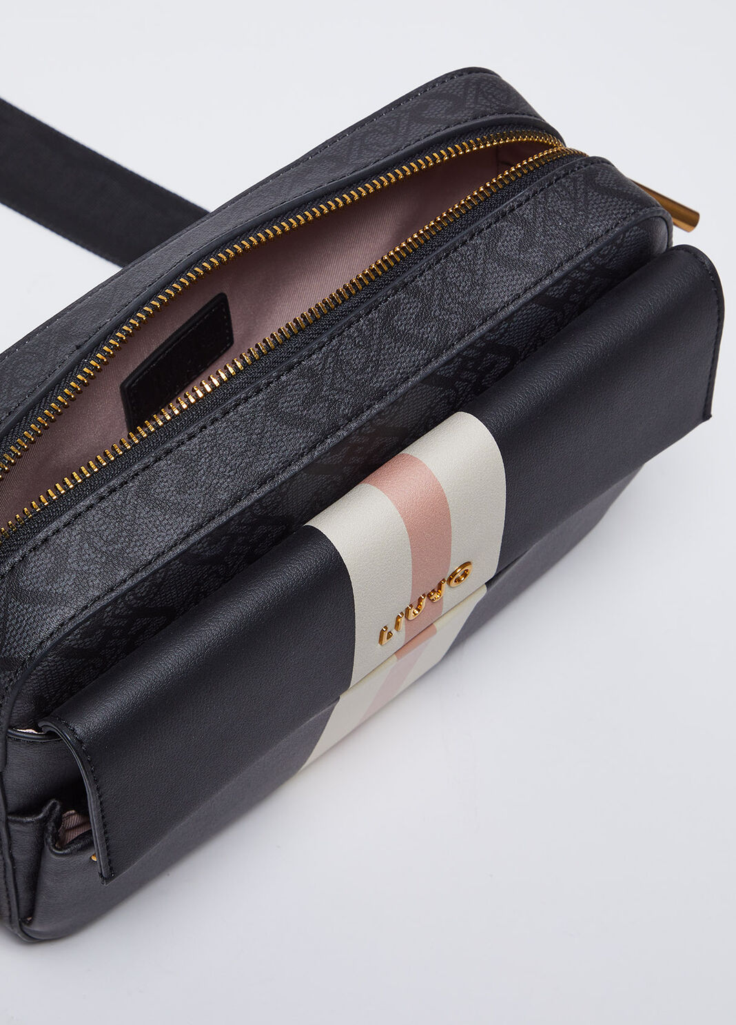 Medium crossbody bag with charm black Liu Jo - large image number 10