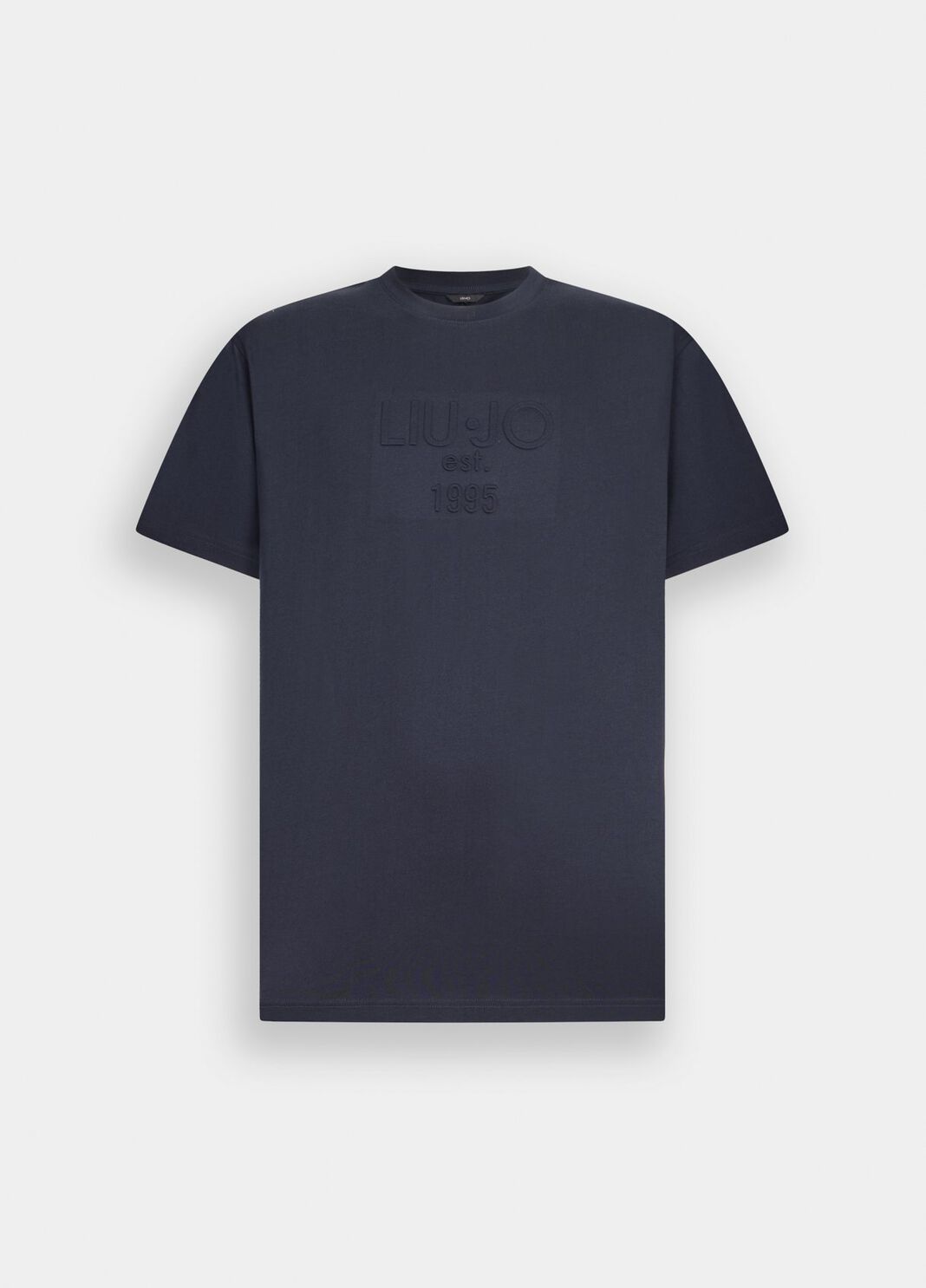 T-shirt en coton bleu fonc&eacute; Liu Jo - large image number 6