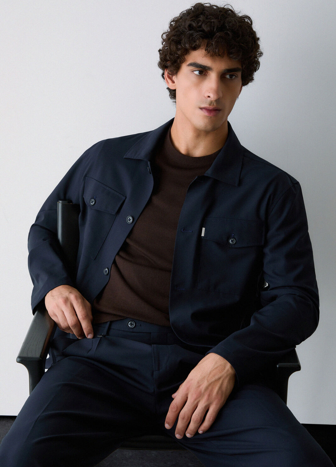 T-shirt in wool merino brown Liu Jo - large image number 2