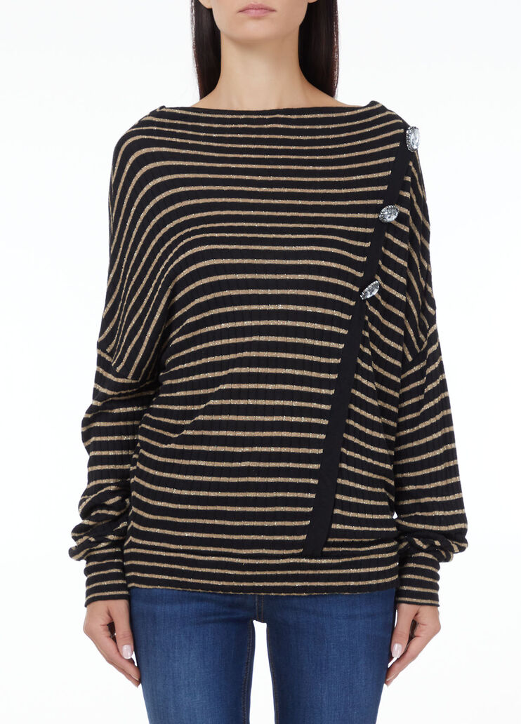 Striped jumper  Black Liu Jo - large image number 0 Striped jumper  Black Liu Jo - large image number 0