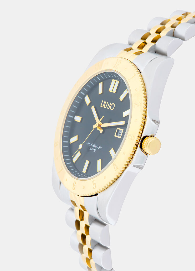 Two-tone steel watch blue Liu Jo - medium