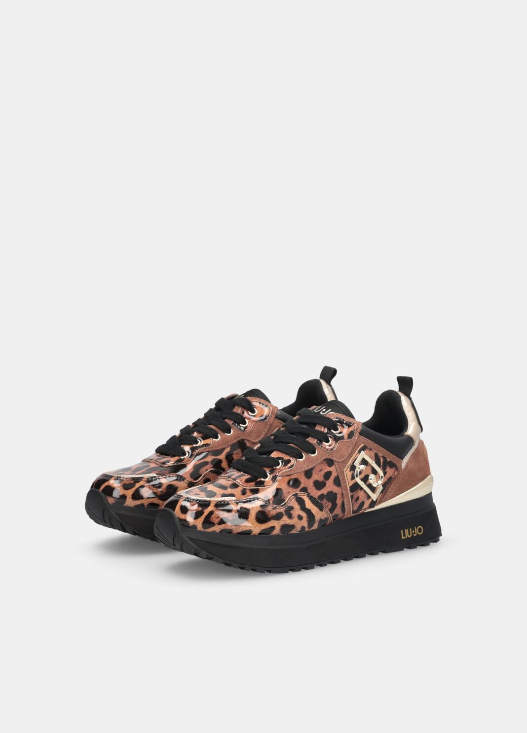 Animal print patent leather platform sneakers leopard print Liu Jo - large image number 2