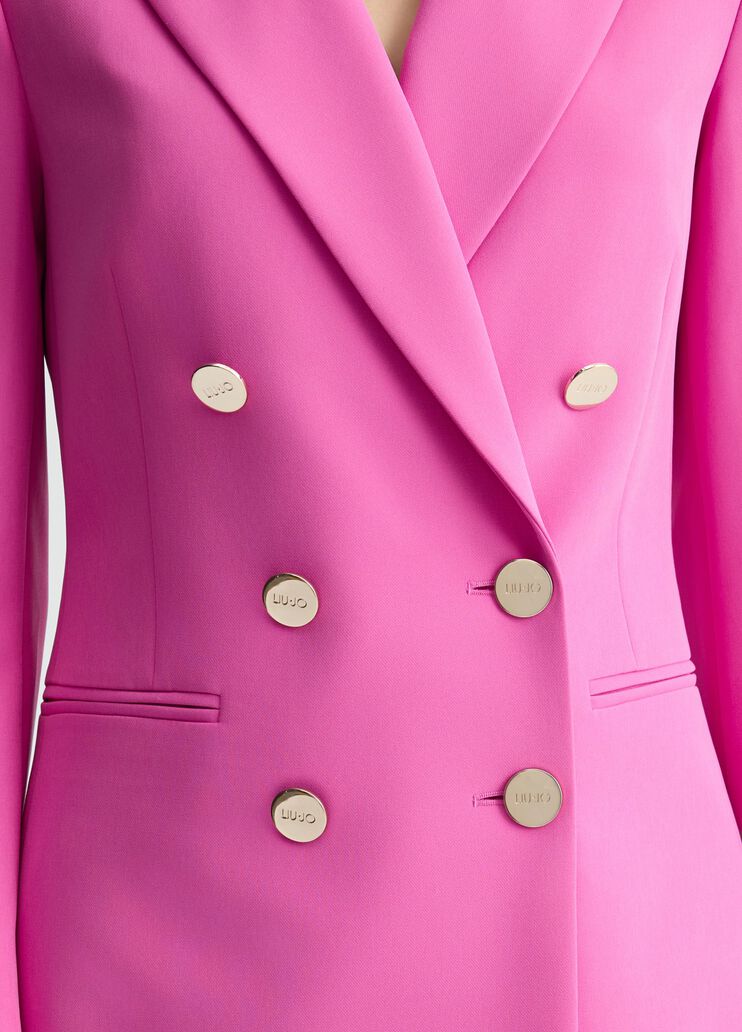 Double-breasted blazer pink Liu Jo - large image number 2 Double-breasted blazer pink Liu Jo - large image number 2