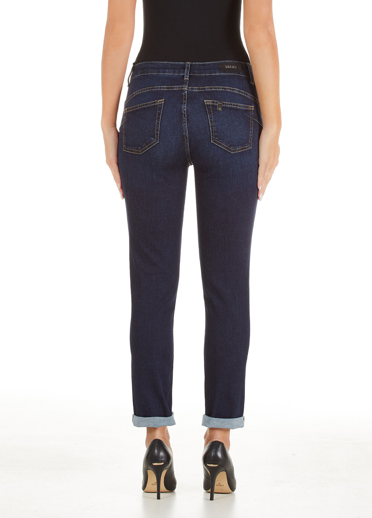 Pantaloni vita alta liu jo store
